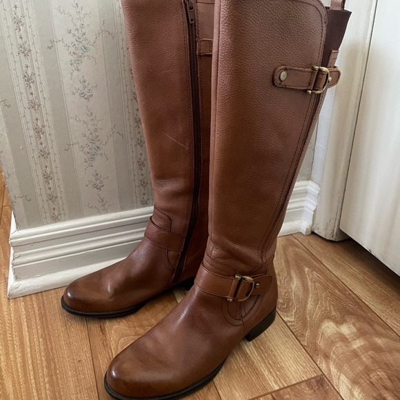 Naturalizer “June” Brown Riding Boots – Women’s Size 6 - Picture 1 of 5